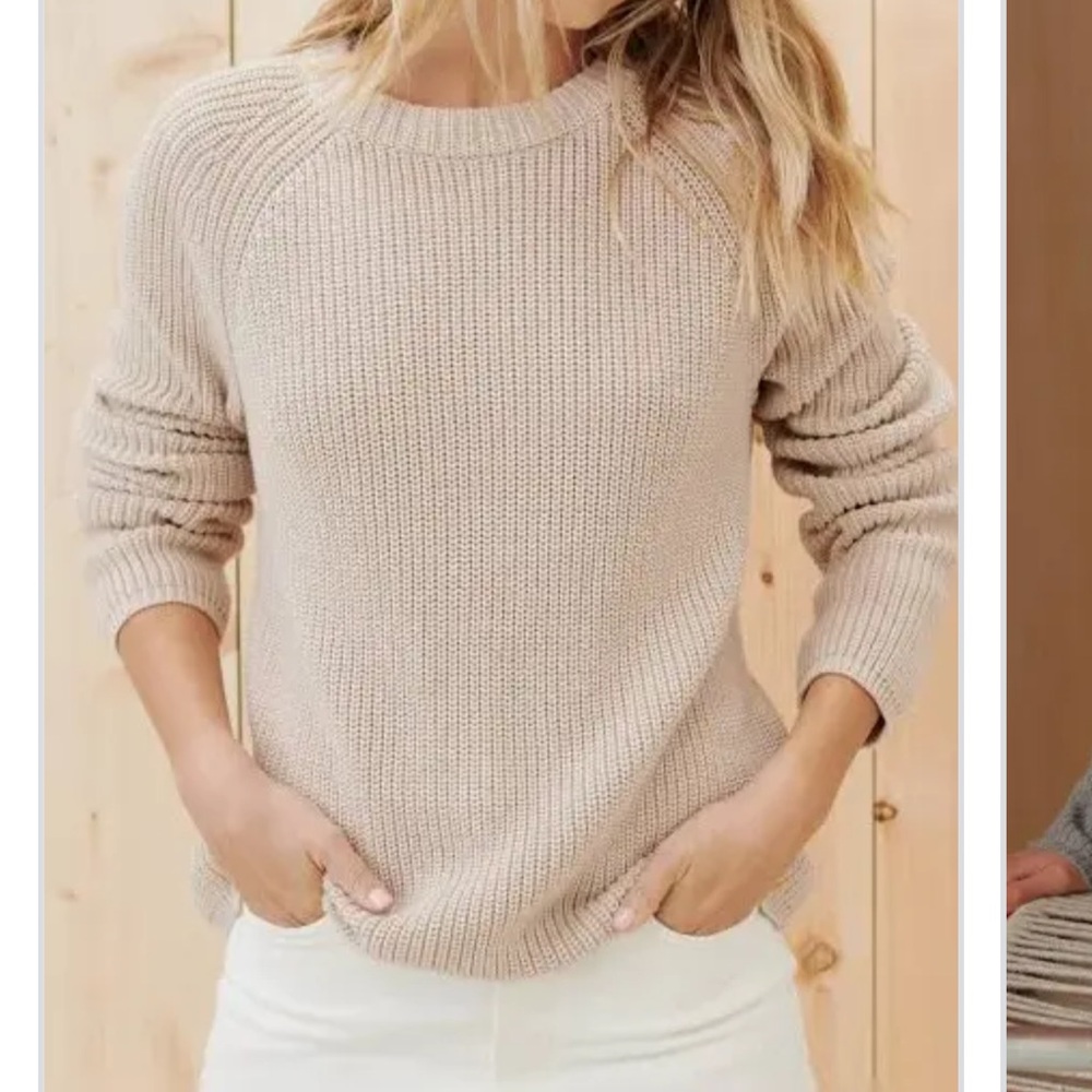 Jenni Kayne Beige Fisherman’s Sweater